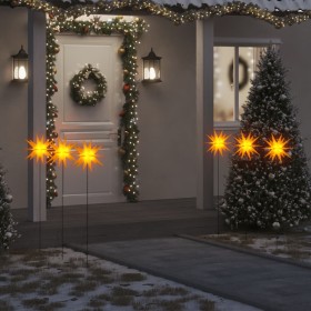 Folding LED Christmas lamp 3 units yellow 35 cm by , Christmas lights - Ref: Foro24-356201, Price: 42,99 €, Discount: %