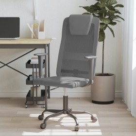 Gray synthetic leather and mesh fabric office chair by , Office chairs - Ref: Foro24-353020, Price: 73,19 €, Discount: %