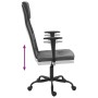 Silla de oficina tela de malla y cuero sintético gris de , Sillas de oficina - Ref: Foro24-353020, Precio: 80,42 €, Descuento: %