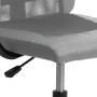 Silla de oficina tela de malla y cuero sintético gris de , Sillas de oficina - Ref: Foro24-353020, Precio: 80,42 €, Descuento: %