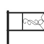 Bettgestell mit Kopfteil und Fußteil aus schwarzem Metall 75x190 cm von , Betten und Lattenroste - Ref: Foro24-355275, Preis:...