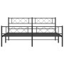 Estructura de cama cabecero y estribo metal negro 193x203 cm de , Camas y somieres - Ref: Foro24-372301, Precio: 115,99 €, De...