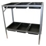 Nature Mesa para macetas acero galvanizado 77x40x77 cm de Nature, Mesas de jardinería - Ref: Foro24-403677, Precio: 55,02 €, ...