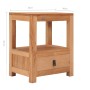 Mesita de noche de madera maciza de mango 40x30x50 cm de vidaXL, Mesitas de noche - Ref: Foro24-287228, Precio: 98,14 €, Desc...