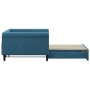 Blue velvet trundle sofa bed 100x200 cm by , Beds and slatted bases - Ref: Foro24-3197777, Price: 311,58 €, Discount: %