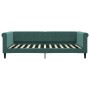 Dark green velvet trundle sofa bed 100x200 cm by , Beds and slatted bases - Ref: Foro24-3197780, Price: 297,78 €, Discount: %