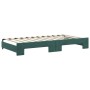 Dark green velvet trundle sofa bed 100x200 cm by , Beds and slatted bases - Ref: Foro24-3197780, Price: 297,78 €, Discount: %