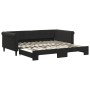 Sofá cama nido terciopelo negro 100x200 cm de , Camas y somieres - Ref: Foro24-3197782, Precio: 283,87 €, Descuento: %