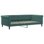 Trundle sofa bed with dark green velvet mattress 100x200 cm by , Beds and slatted bases - Ref: Foro24-3197804, Price: 553,41 ...