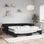 Trundle sofa bed with black velvet mattress 100x200 cm by , Beds and slatted bases - Ref: Foro24-3197806, Price: 444,90 €, Di...