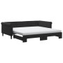 Sofá cama nido con colchón terciopelo negro 100x200 cm de , Camas y somieres - Ref: Foro24-3197806, Precio: 447,25 €, Descuen...