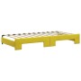 Trundle sofa bed with drawers yellow velvet 100x200 cm by , Beds and slatted bases - Ref: Foro24-3197831, Price: 379,52 €, Di...