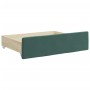 Sofá cama nido con cajones terciopelo verde oscuro 100x200 cm de , Camas y somieres - Ref: Foro24-3197852, Precio: 620,99 €, ...