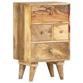 Mesita de noche de madera maciza de mango 36x30x60 cm de vidaXL, Mesitas de noche - Ref: Foro24-286123, Precio: 119,99 €, Des...