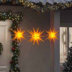 Klappbare LED-Weihnachtslampen 3 Einheiten gelb von , Weihnachtsbeleuchtung - Ref: Foro24-356198, Preis: 29,83 €, Rabatt: %