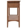 Mesa consola de madera de abeto maciza marrón 126x40x77,5 cm de , Mesas auxiliares - Ref: Foro24-246122, Precio: 195,90 €, De...