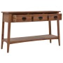 Mesa consola de madera de abeto maciza marrón 126x40x77,5 cm de , Mesas auxiliares - Ref: Foro24-246122, Precio: 195,90 €, De...