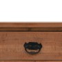 Mesa consola de madera de abeto maciza marrón 126x40x77,5 cm de , Mesas auxiliares - Ref: Foro24-246122, Precio: 195,90 €, De...