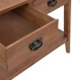 Mesa consola de madera de abeto maciza marrón 126x40x77,5 cm de , Mesas auxiliares - Ref: Foro24-246122, Precio: 195,90 €, De...