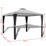 Gazebo with a 3x3 m cream white roof by vidaXL, Tents and gazebos - Ref: Foro24-41450, Price: 186,26 €, Discount: %