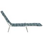 Folding loungers 2 units steel and leaf print fabric by , Loungers - Ref: Foro24-310346, Price: 84,76 €, Discount: %