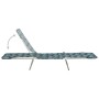 Folding loungers 2 units steel and leaf print fabric by , Loungers - Ref: Foro24-310346, Price: 84,76 €, Discount: %