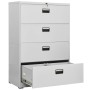 Armario archivador de acero gris claro 90x46x134 cm de , Armarios archivadores - Ref: Foro24-336295, Precio: 437,39 €, Descue...