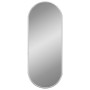 Silver oval wall mirror 50x20 cm by , Mirrors - Ref: Foro24-348189, Price: 23,50 €, Discount: %