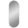 Silver oval wall mirror 50x20 cm by , Mirrors - Ref: Foro24-348189, Price: 23,50 €, Discount: %