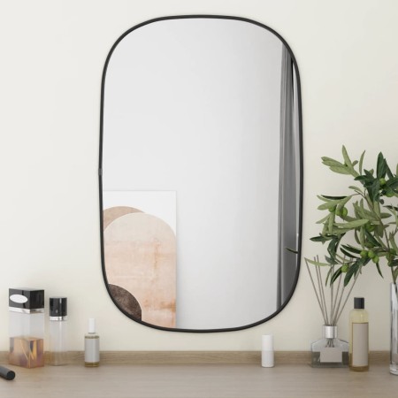 Black wall mirror 70x45 cm by , Mirrors - Ref: Foro24-348225, Price: 39,31 €, Discount: %