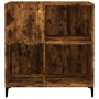 Scheibenschrank aus geräuchertem Eichensperrholz, 84,5 x 38 x 89 cm von , CD- und DVD-Speicher - Ref: Foro24-832002, Preis: 8...