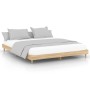 Sonoma oak engineered wood bed frame 180x200 cm by , Beds and slatted bases - Ref: Foro24-832016, Price: 145,54 €, Discount: %