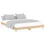 Sonoma oak engineered wood bed frame 180x200 cm by , Beds and slatted bases - Ref: Foro24-832016, Price: 145,54 €, Discount: %