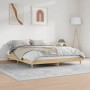 Estructura de cama madera de ingeniería roble Sonoma 180x200 cm de , Camas y somieres - Ref: Foro24-832016, Precio: 145,54 €,...