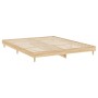 Sonoma oak engineered wood bed frame 180x200 cm by , Beds and slatted bases - Ref: Foro24-832016, Price: 145,54 €, Discount: %