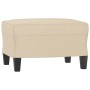 Cream microfiber fabric footrest 60x50x41 cm by , Ottomans - Ref: Foro24-349345, Price: 62,99 €, Discount: %