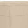 Cream microfiber fabric footrest 60x50x41 cm by , Ottomans - Ref: Foro24-349345, Price: 62,99 €, Discount: %