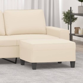 Beige microfiber fabric footrest 70x55x41 cm by , Ottomans - Ref: Foro24-349366, Price: 70,49 €, Discount: %