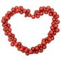 Red polystyrene Christmas ball wreath 175 cm by , Festive decorations - Ref: Foro24-356132, Price: 36,63 €, Discount: %