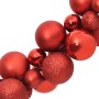 Red polystyrene Christmas ball wreath 175 cm by , Festive decorations - Ref: Foro24-356132, Price: 36,63 €, Discount: %