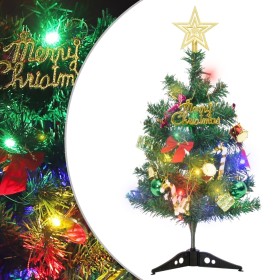 Mini artificial Christmas tree with 30 green LEDs 60 cm by , Christmas trees - Ref: Foro24-357768, Price: 20,99 €, Discount: %