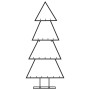 Christmas tree for decoration black metal 90 cm by , Christmas trees - Ref: Foro24-359592, Price: 47,99 €, Discount: %