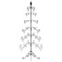 Árbol de Navidad para decoración metal negro 215 cm de , Arboles de navidad - Ref: Foro24-359609, Precio: 128,21 €, Descuento: %