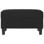 Black microfiber fabric footrest 70x55x41 cm by , Ottomans - Ref: Foro24-349364, Price: 70,49 €, Discount: %