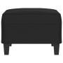 Black microfiber fabric footrest 70x55x41 cm by , Ottomans - Ref: Foro24-349364, Price: 70,49 €, Discount: %