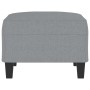 Light gray fabric footstool 70x55x41 cm by , Ottomans - Ref: Foro24-349347, Price: 68,06 €, Discount: %