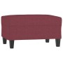 Red fabric footstool 70x55x41 cm by , Ottomans - Ref: Foro24-349353, Price: 67,11 €, Discount: %