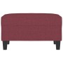 Red fabric footstool 70x55x41 cm by , Ottomans - Ref: Foro24-349353, Price: 67,11 €, Discount: %