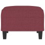 Red fabric footstool 70x55x41 cm by , Ottomans - Ref: Foro24-349353, Price: 67,11 €, Discount: %