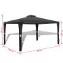 Cenador con tejado gris oscuro 3x4 m de vidaXL, Carpas y cenadores - Ref: Foro24-41453, Precio: 199,44 €, Descuento: %